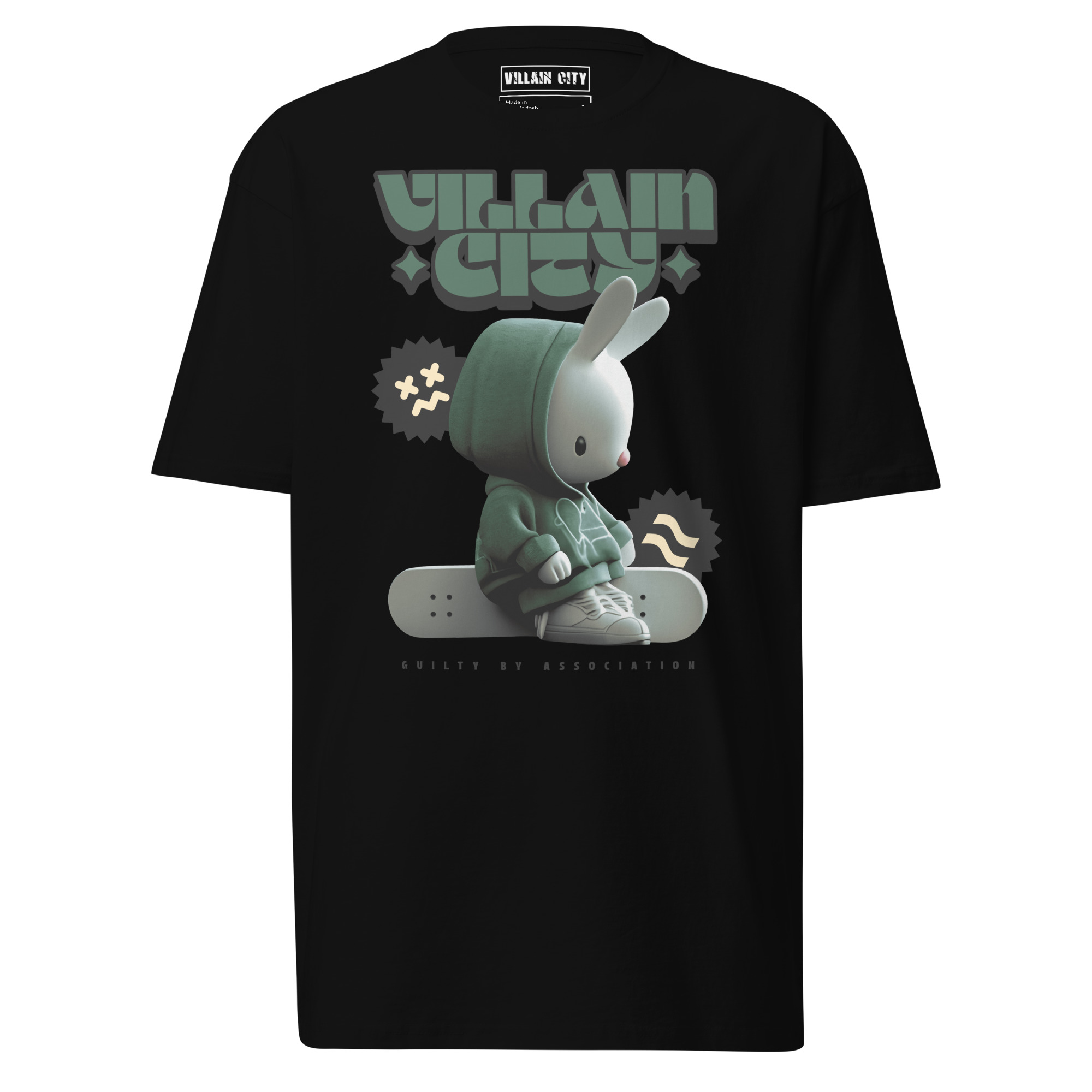 Skateboard Villain premium heavyweight tee - Image 3