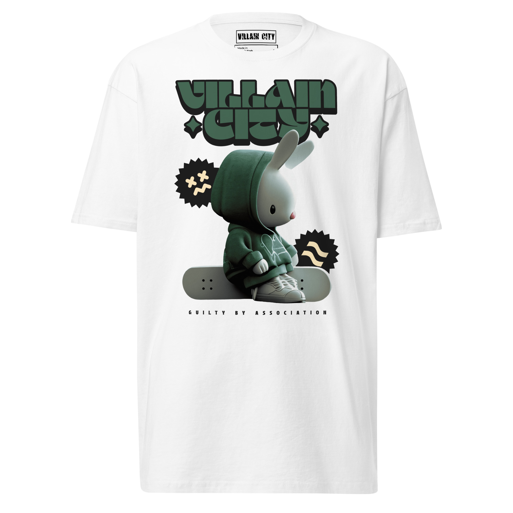 Skateboard Villain premium heavyweight tee - Image 4