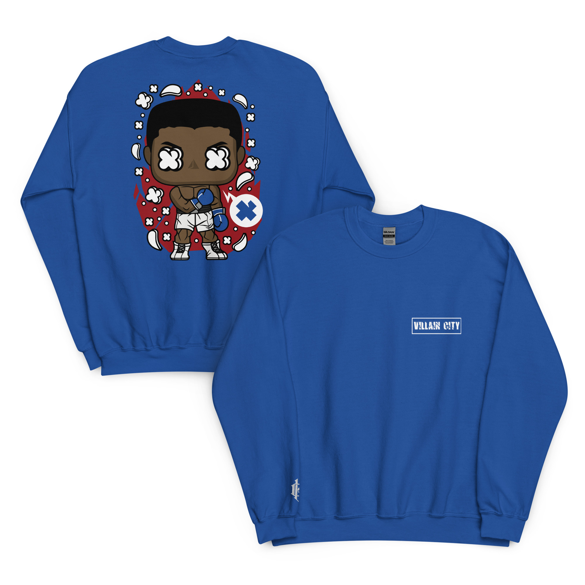 Unisex Boxing Villain Sweatshirt (Front & Back) - Image 4