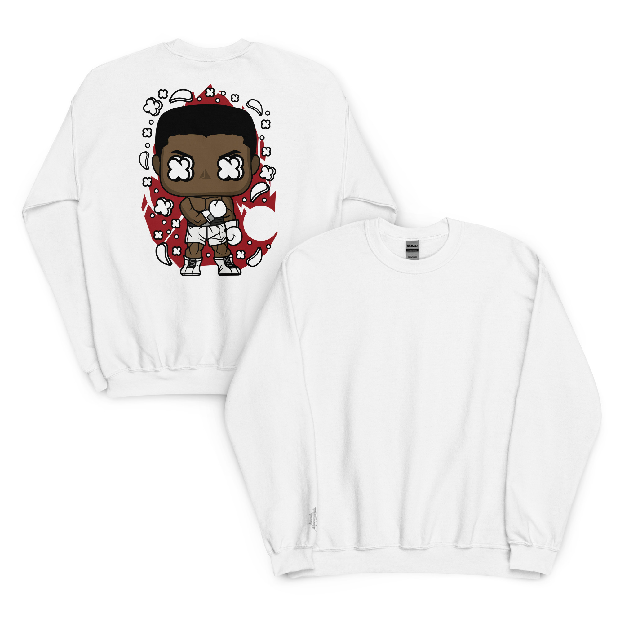 Unisex Boxing Villain Sweatshirt (Front & Back) - Image 5